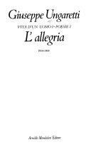 Copertina  L'allegria : 1914-1919