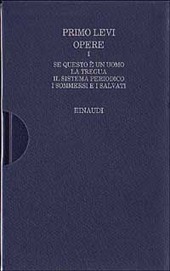 Copertina  1 : Se questo è un uomo ; La tregua ; Il sistema periodico ; I sommersi e i salvati