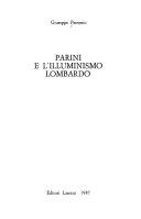 Copertina  Parini e l'illuminismo lombardo